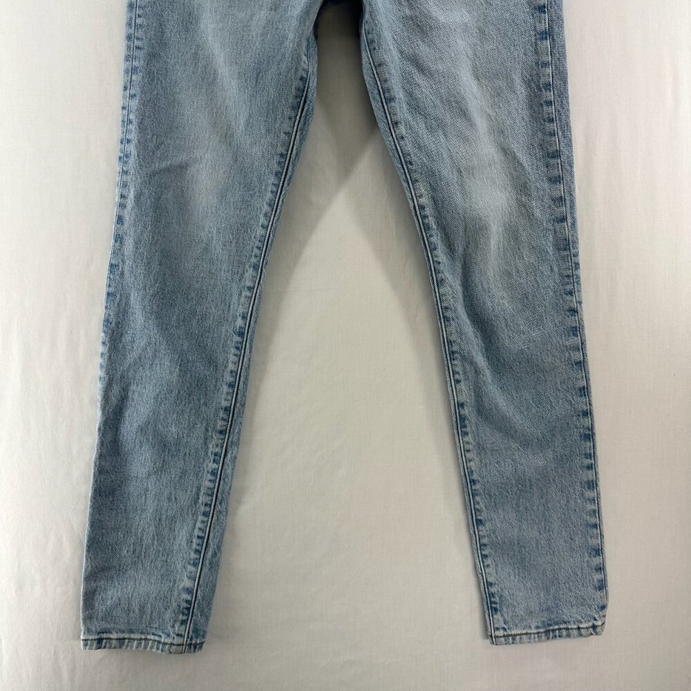 Levis 501 Skinny Jeans Women W28 L32 High-Rise Low Stretch Denim Light Wash Blue - Picture 6 of 15